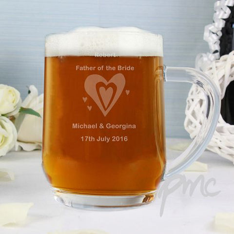 Personalised Designer Tankard-Hearts
