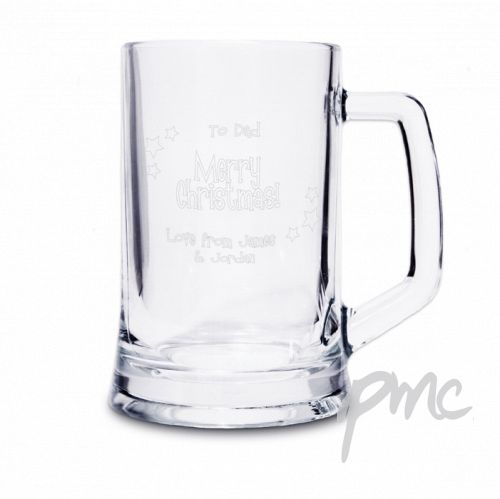 Personalised Merry Christmas Pint