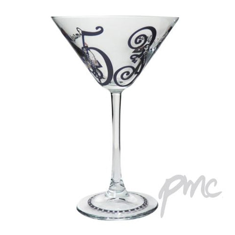 Personalised Fabulous Numbers Cocktail Glass