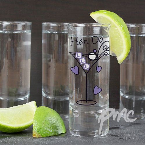 Personalised Hen Do Shot Glass