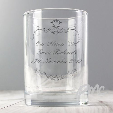 Personalised Ornate Swirl Juice Glass
