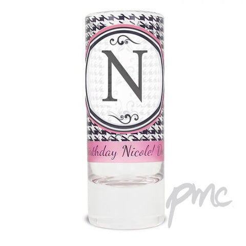 Personalised Houndstooth Shot Glass