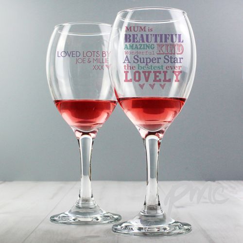 Personalised She Is... Wine Glass