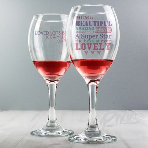 Personalised She Is... Wine Glass