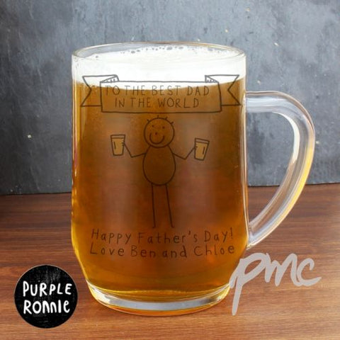 Personalised Purple Ronnie Cheers Tankard