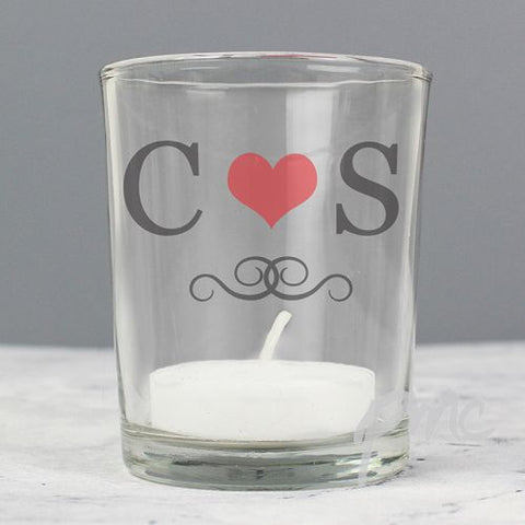 Personalised Monogram Votive Candle Holder