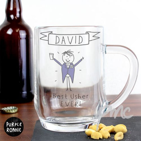 Personalised Purple Ronnie Generic Male Wedding Tankard