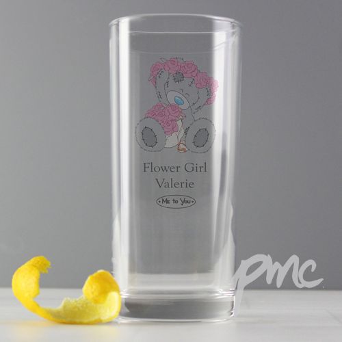 Personalised Me To You Wedding Hi Ball Glass