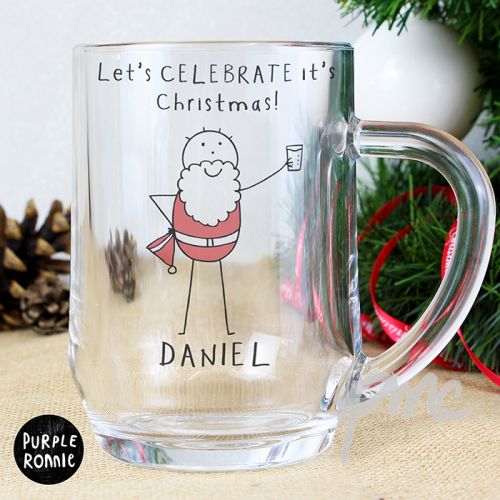 Personalised Purple Ronnie Santa Tankard