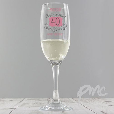 Personalised Perfectly Aged Champagne Flute
