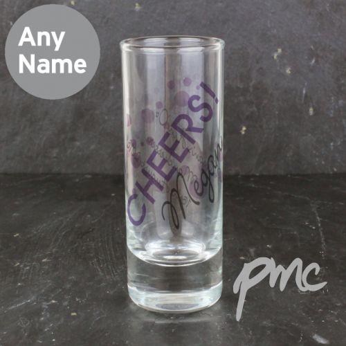 Personalised Cheers Shot Glass
