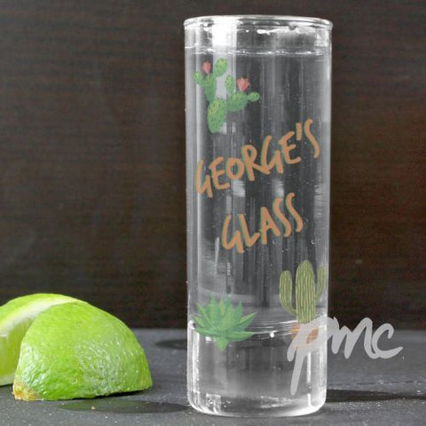 Personalised Cactus Shot Glass