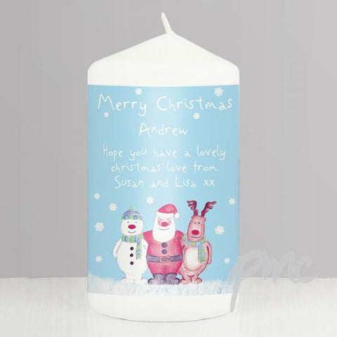 Personalised Snow Scene Candle