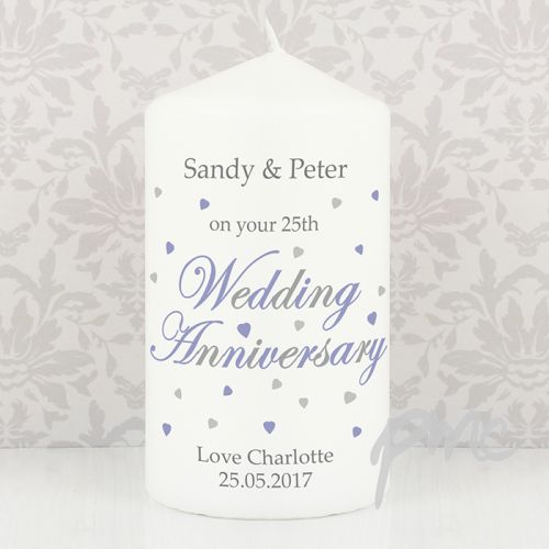 Personalised Anniversary Candle