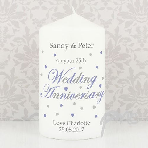 Personalised Anniversary Candle