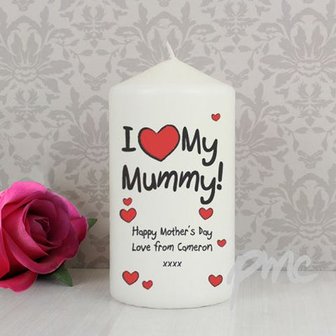 Personalised I Heart My Candle