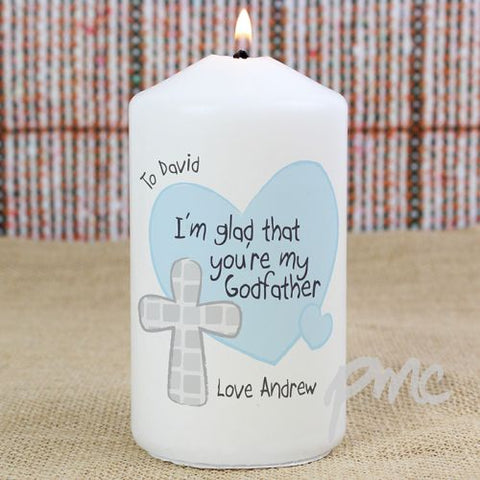 Personalised Godfather Candle