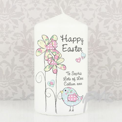 Personalised Daffodil Chick Easter Candle