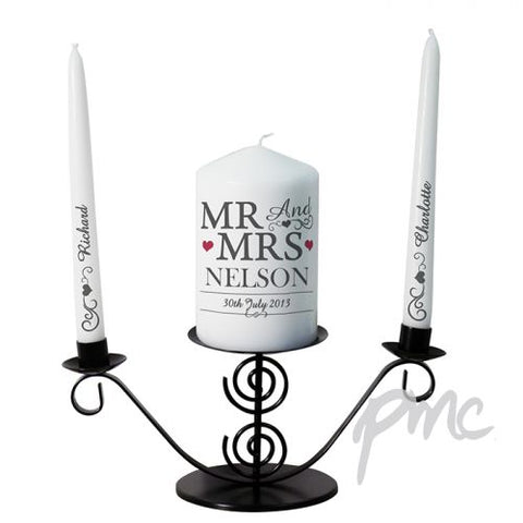 Personalised Mr & Mrs Unity Candle