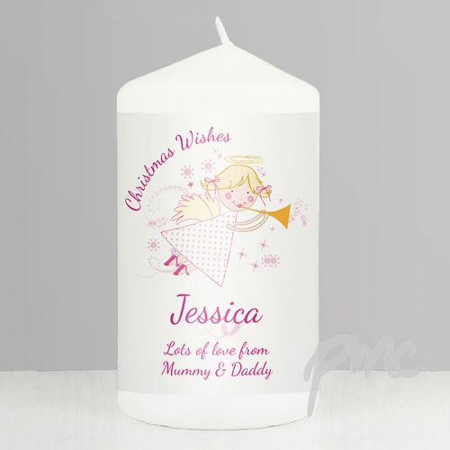 Personalised Angel Candle