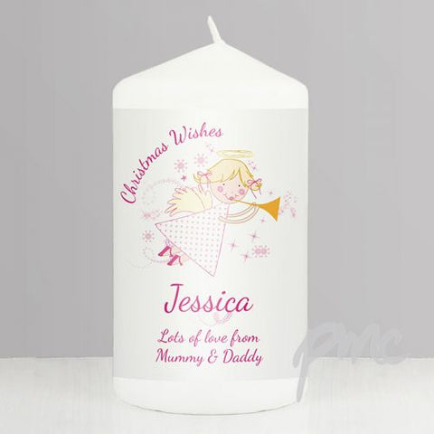 Personalised Angel Candle