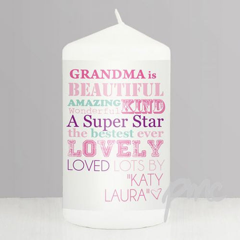 Personalised She Is... Candle