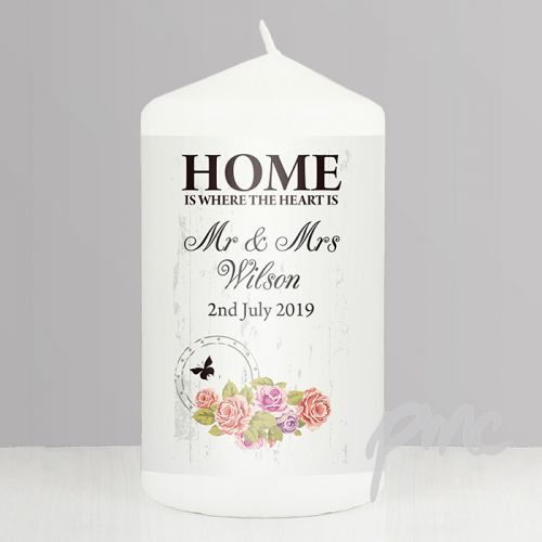 Personalised Shabby Chic Candle