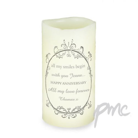 Personalised Ornate Frame LED Candle
