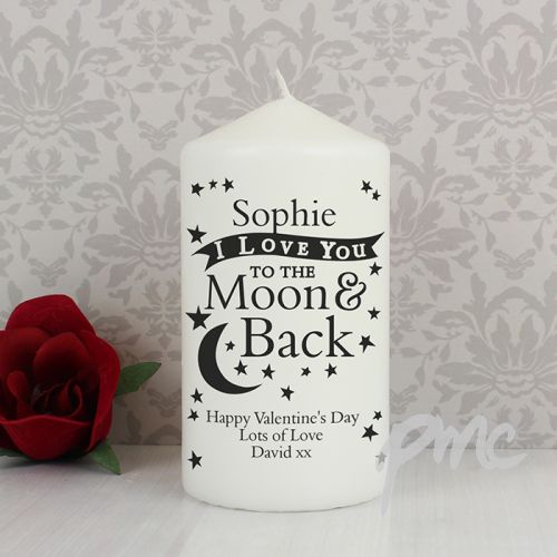 Personalised To the Moon and Back... Candle