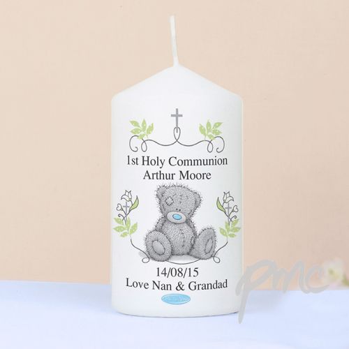 Personalised Me To You Religious Cross Candle