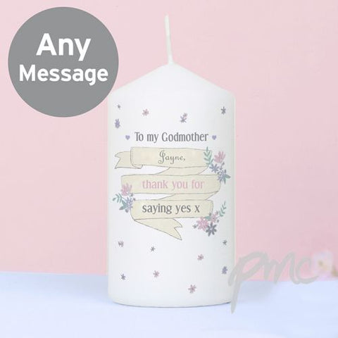 Personalised Garden Bloom Candle
