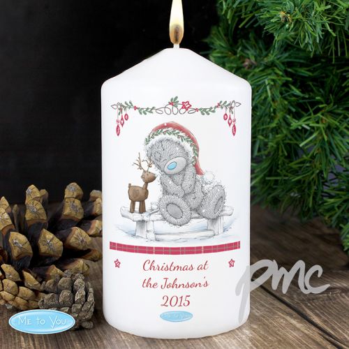 Personalised Me To You Reindeer Candle