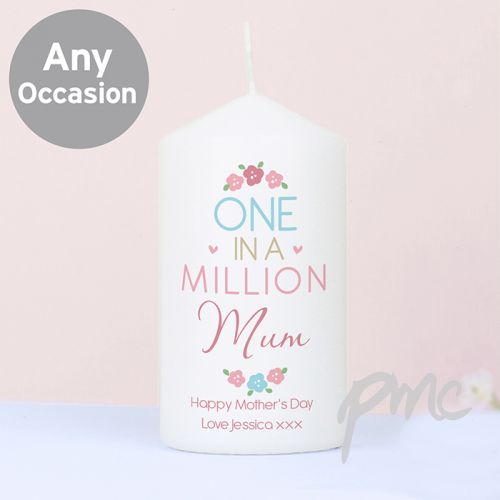 Personalised One in a Million Candle