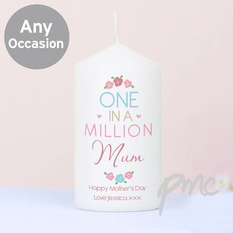 Personalised One in a Million Candle