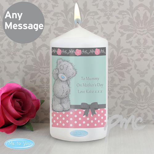 Personalised Me To You Pastel Polka Dot for Her Candle