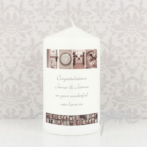 Personalised Affection Art Any Message Candle
