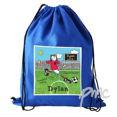 Personalised Bang On The Door Football Crazy Swim & Kit Bag
