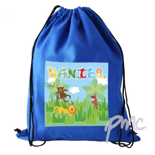 Personalised Animal Alphabet Boys Swim & Kit Bag