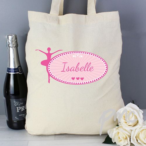 Personalised Ballerina Cotton Bag