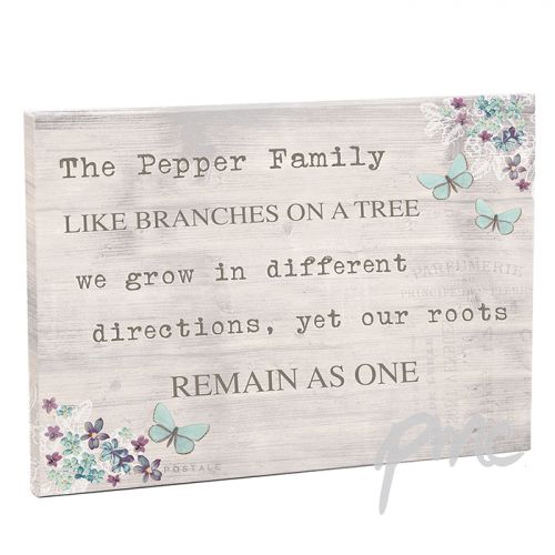 Personalised Forget me not Canvas