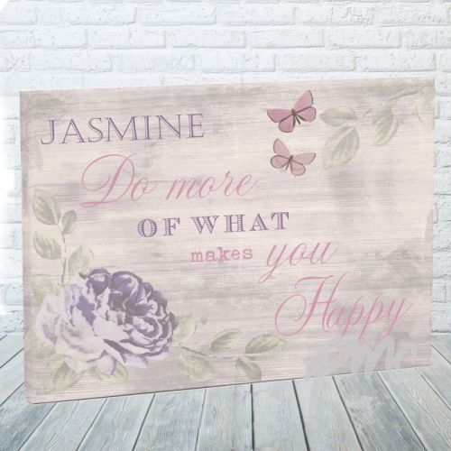 Personalised Secret Garden Canvas