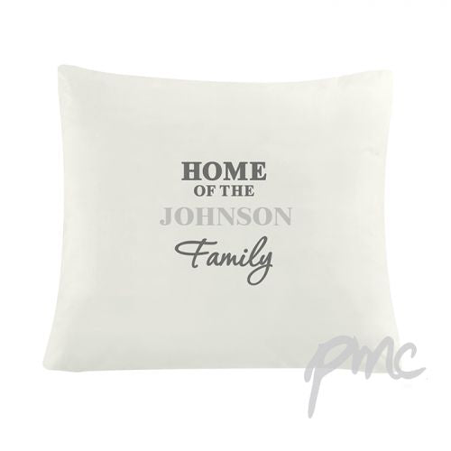 Personalised The Family Cushion Cover