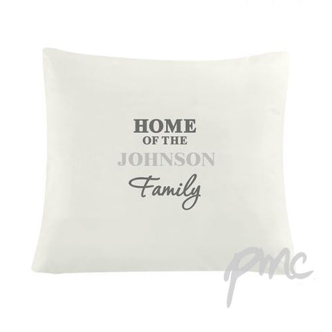 Personalised The Family Cushion Cover