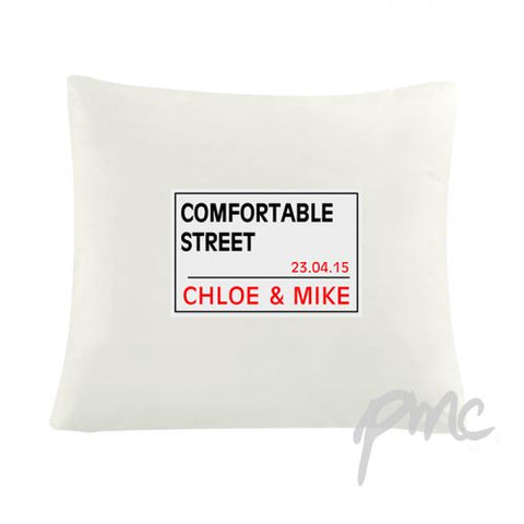 Personalised London Street Sign Cushion Cover