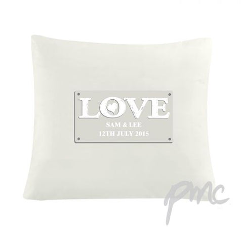 Personalised LOVE Cushion Cover