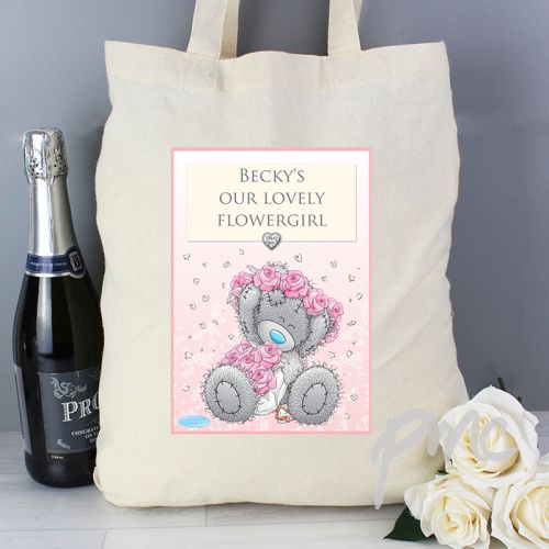 Personalised Me To You Girls Wedding Cotton Bag