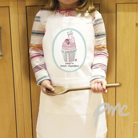 Personalised Vintage Pastel Cupcake Children's Apron