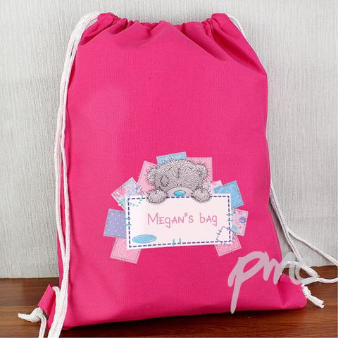 Personalised Me To You Pink Swim & Kit Bag