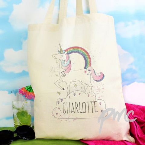 Personalised Unicorn Cotton Bag