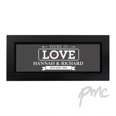 Personalised In Love With Name Frame